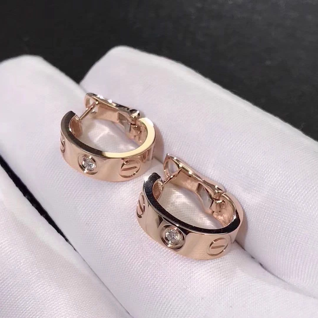 Серьги Cartier Love, 0,065 ct 2