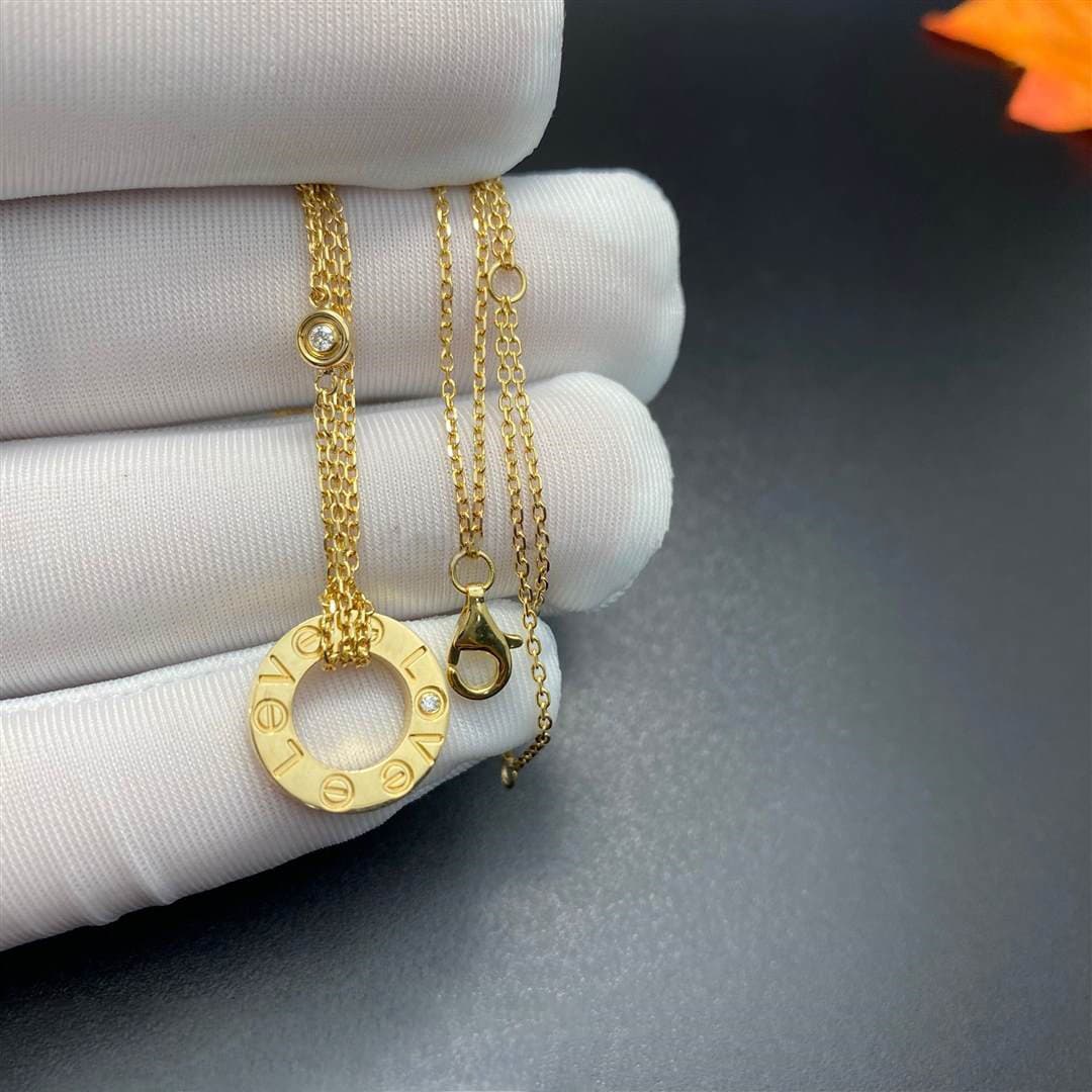 Ожерелье Cartier с бриллиантами, 0,035ct 1