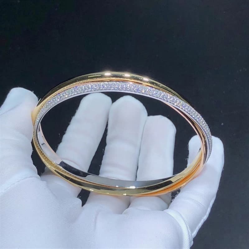 Браслет Cartier Trinity, 3,84ct 3