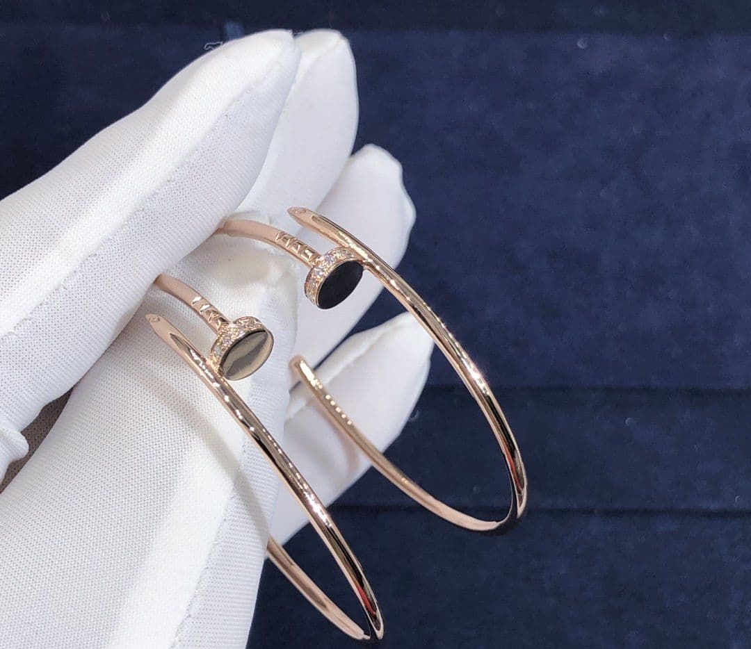 Серьги Cartier Just un Clou из розового золота 2