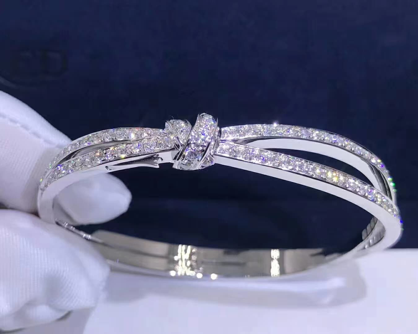 Браслет Chaumet Liens Séduction белое золото, бриллианты