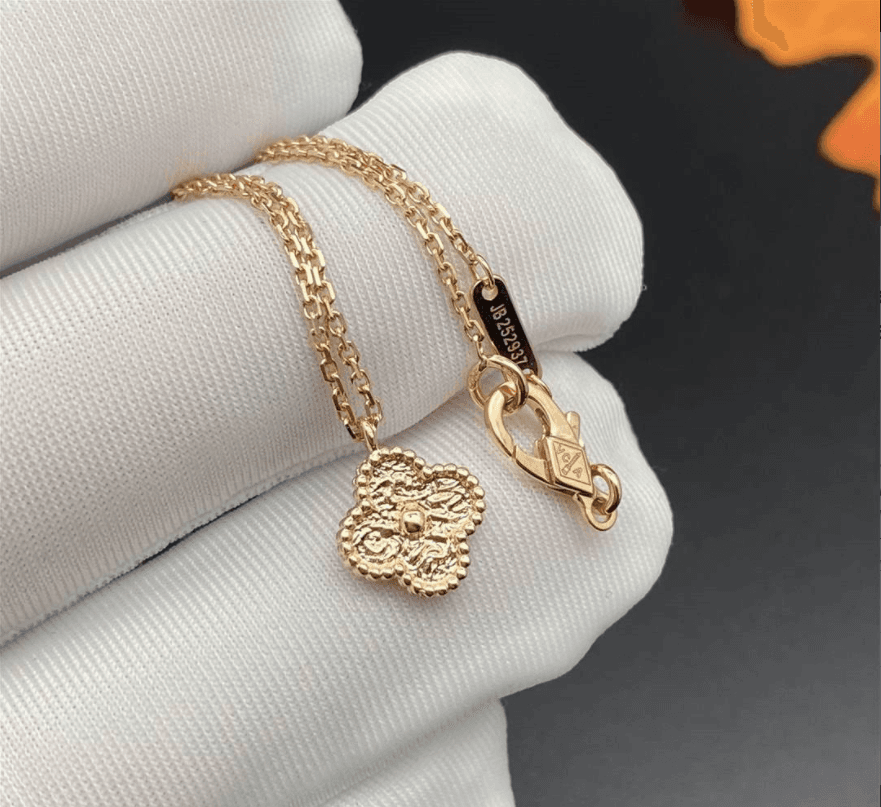 Подвеска Van Cleef & Arpels Sweet Alhambra розовое золото 4