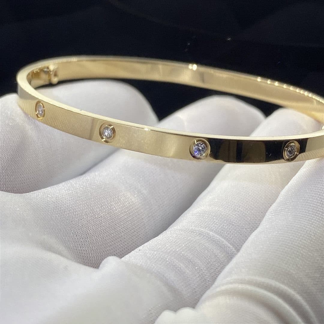 Браслет Cartier Love, 10 брилиантов 0,12ct 4