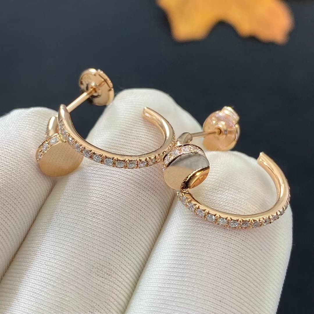 Серьги Cartier Juste un Clou из розового золота, 0,42ct 4