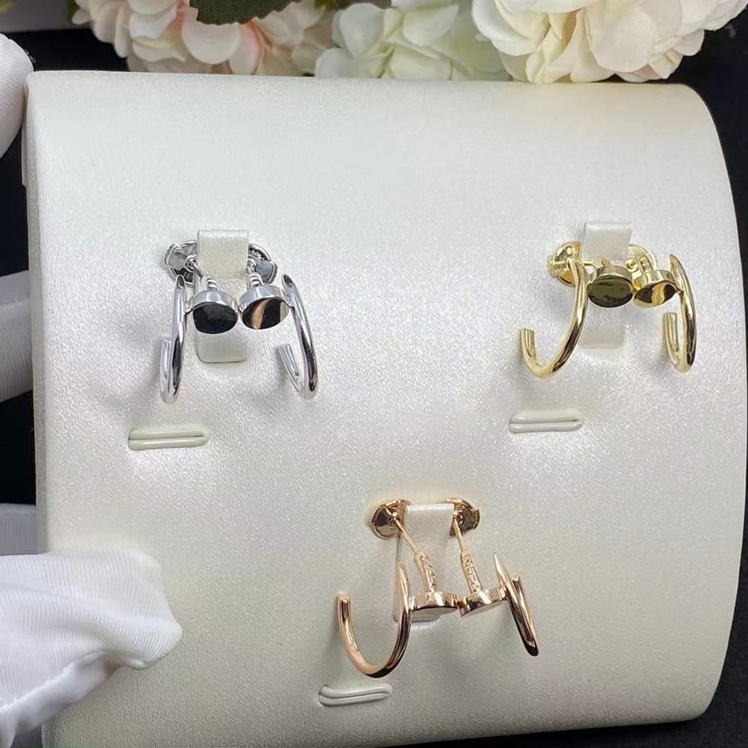Серьги Cartier Juste un Clou из белого золота 3