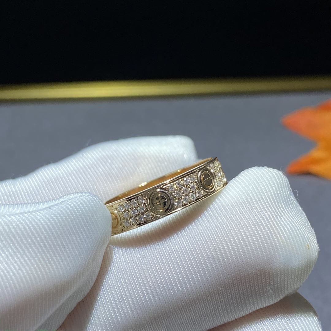 Кольцо Cartier Love с бриллиантовым паве 0,23ct 5