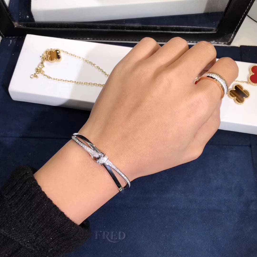 Браслет Chaumet Jeux De Liens Dimond белое золото, бриллианты 7