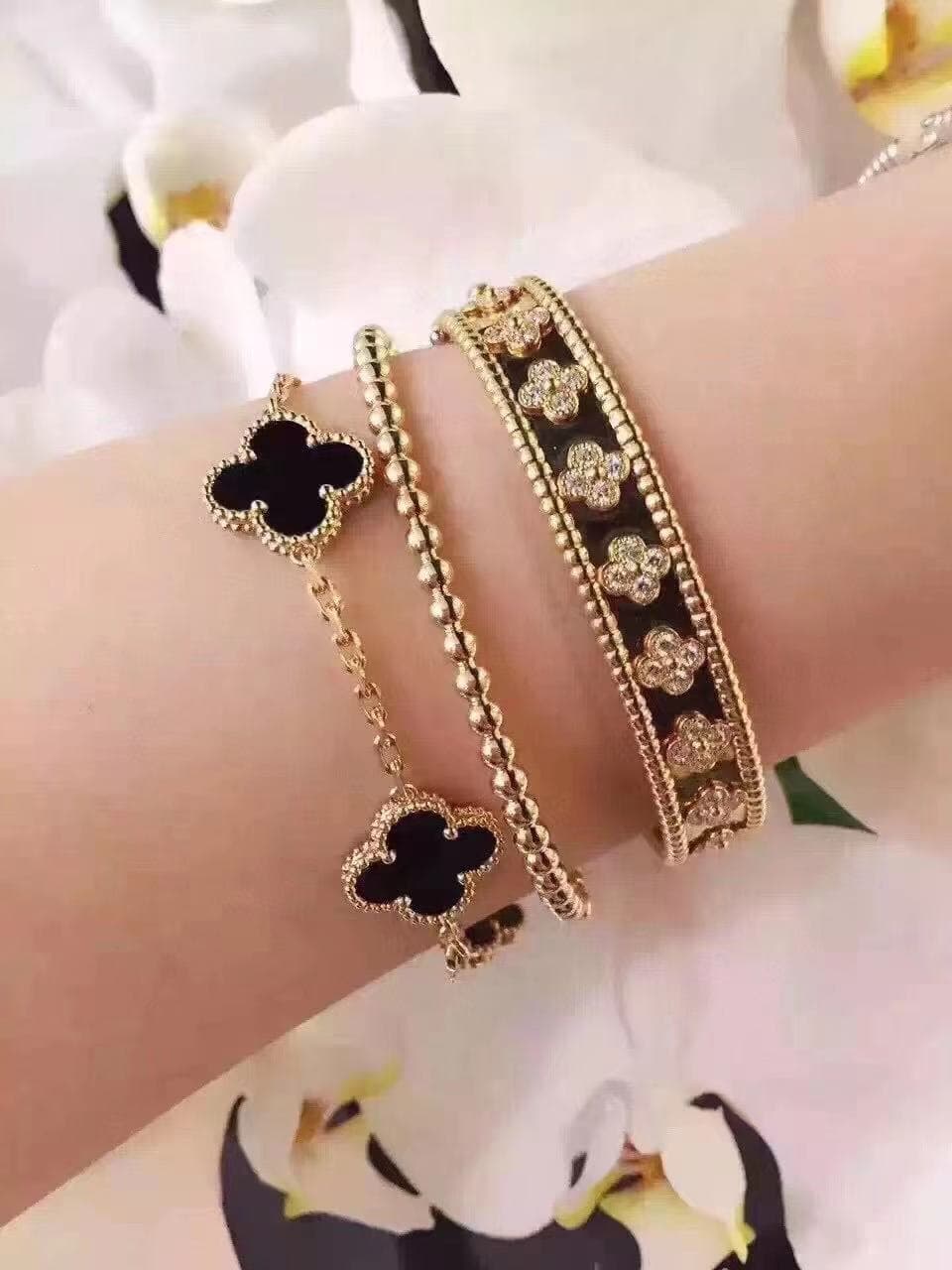 Браслет Van Cleef & Arpels Perlée Pearls of Gold желтое золото 6