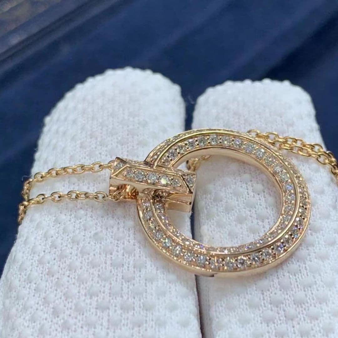 Круглая подвеска с бриллиантами 0,54 ct 2