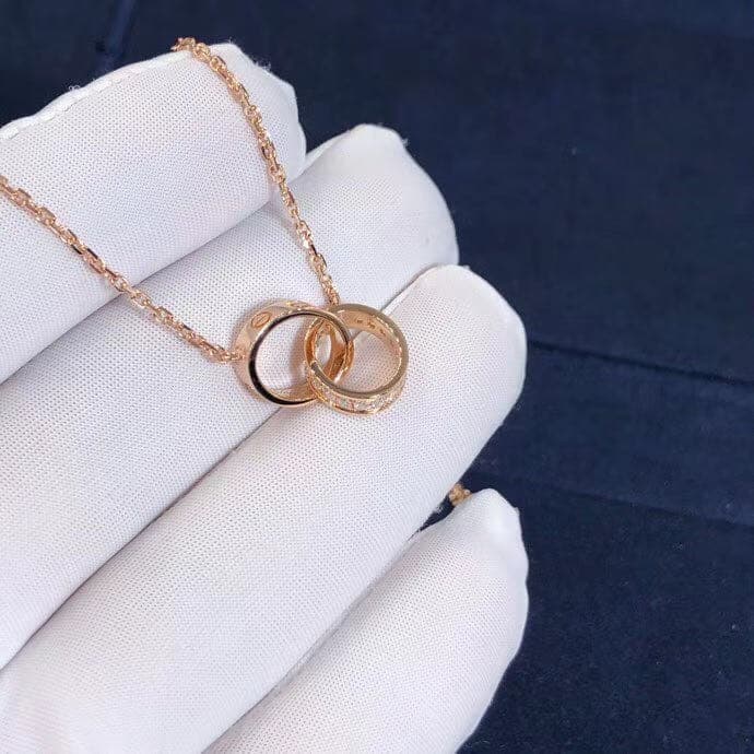 Подвеска Cartier Love бриллианты, желтое золото 7