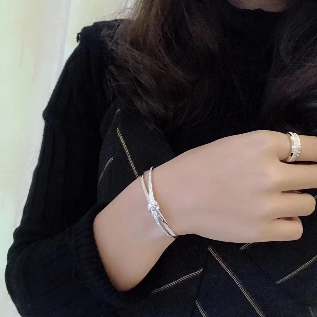 Браслет Chaumet Jeux De Liens Dimond белое золото, бриллианты 4