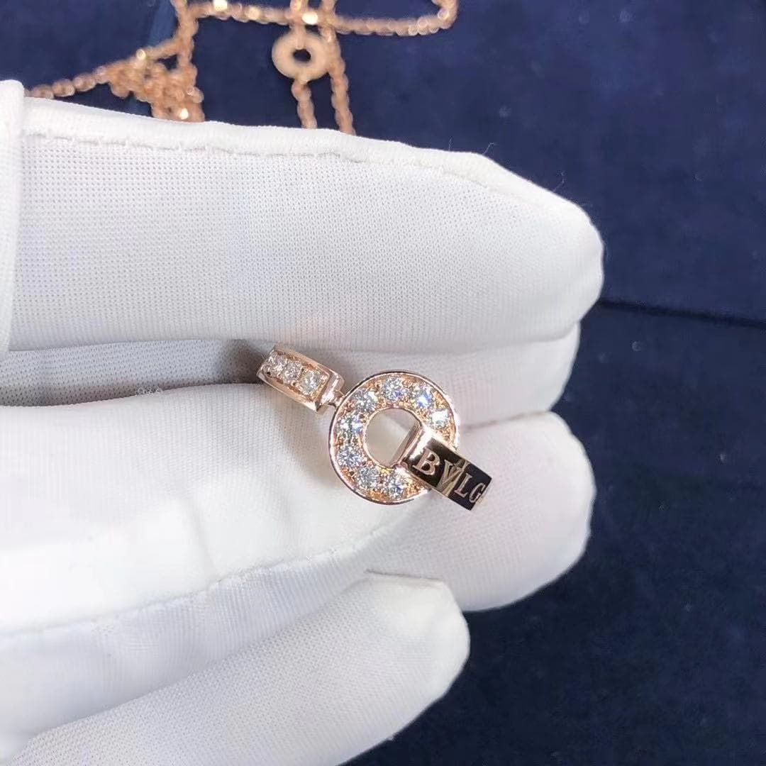 Кольцо Bulgari BVLGARI бриллианты, розовое золото 3