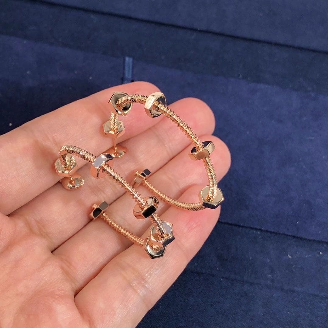 Серьги Ecrou de Cartier розовое золото 8