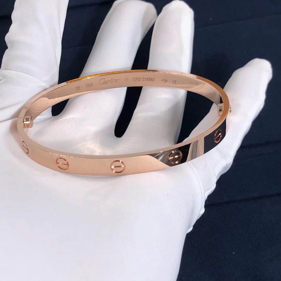 Браслет Cartier Love розовое золото 1