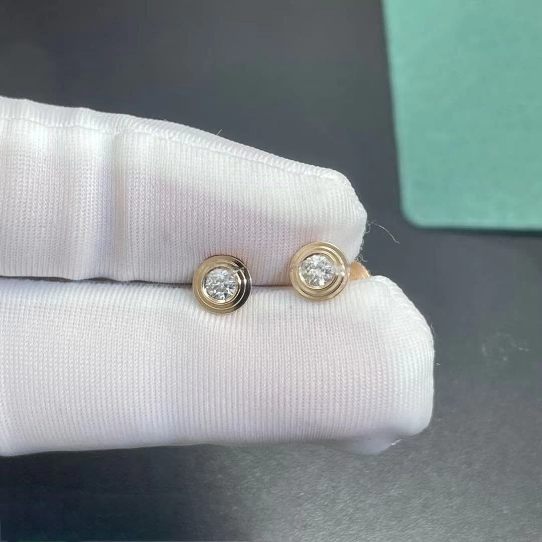 Серьги Cartier с бриллиантами 0,18ct 2