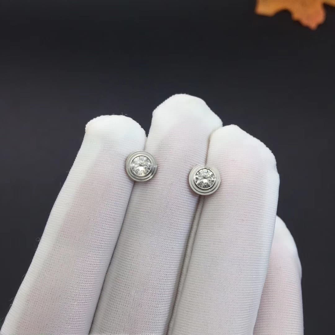 Золотые серьги Cartier Diamants 0,26ct 3