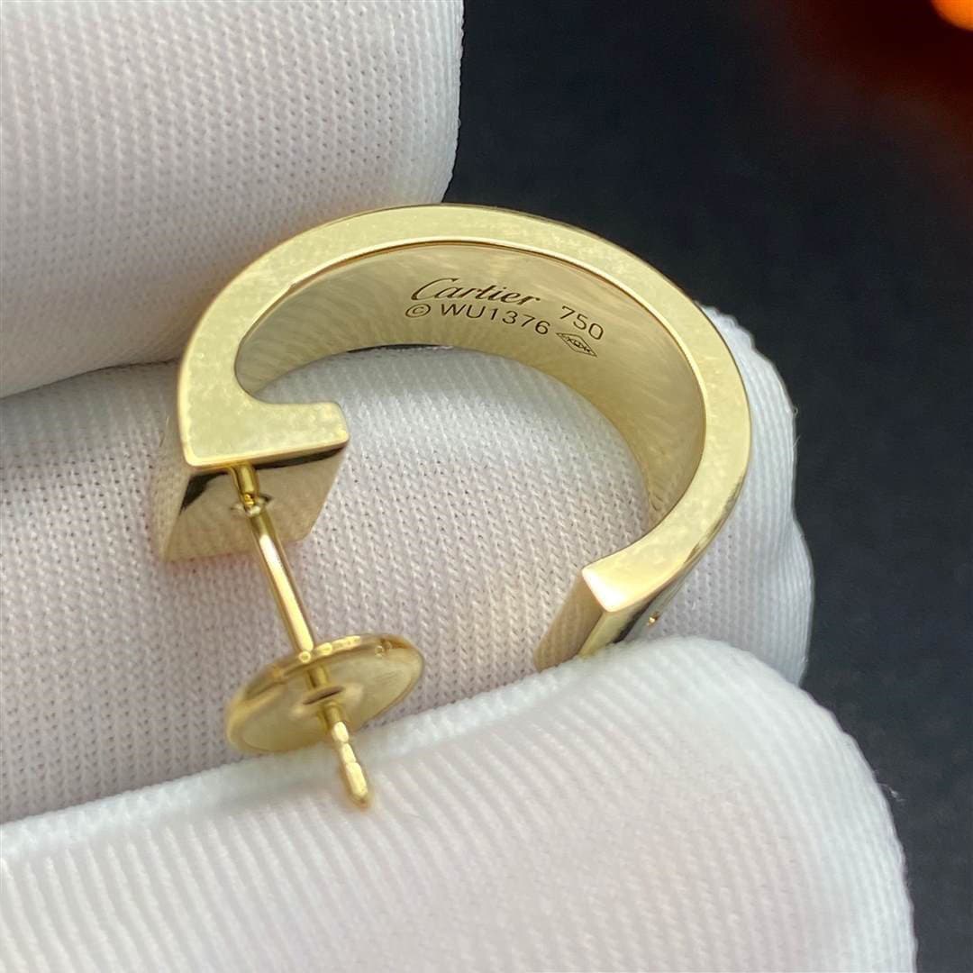 Золотые серьги Cartier Love 6