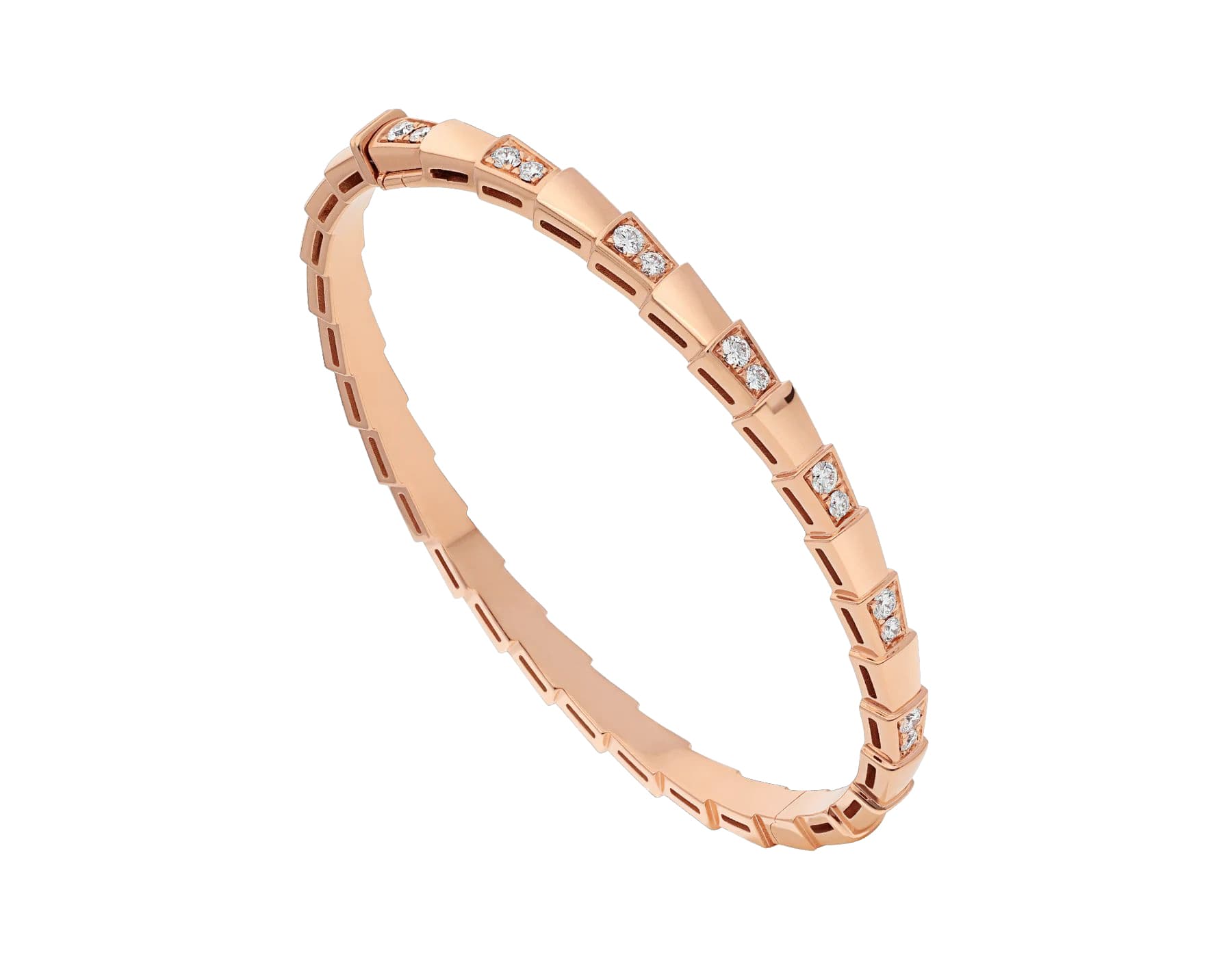 Браслет Bvlgari Serpenti Viper, розовое золото 1