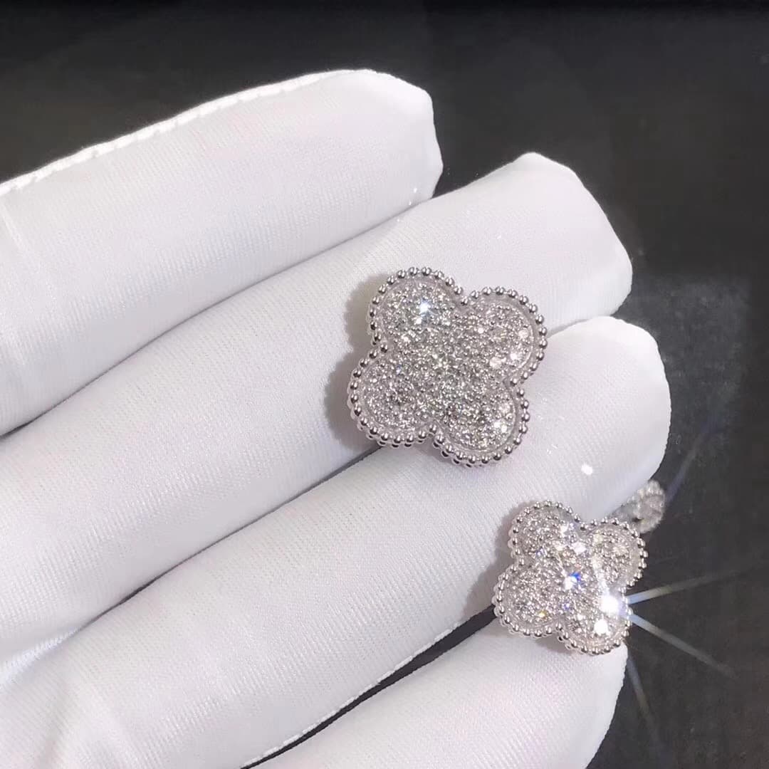 Кольцо Van Cleef & Arpels Magic Alhambra бриллианты, белое золото 2