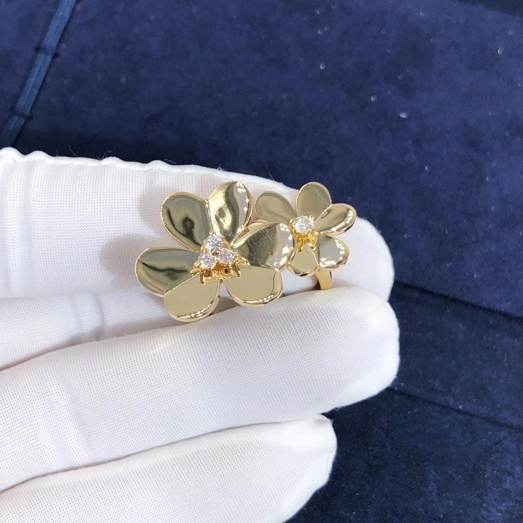 Кольцо Van Cleef & Arpels Frivole бриллианты, желтое золото 7