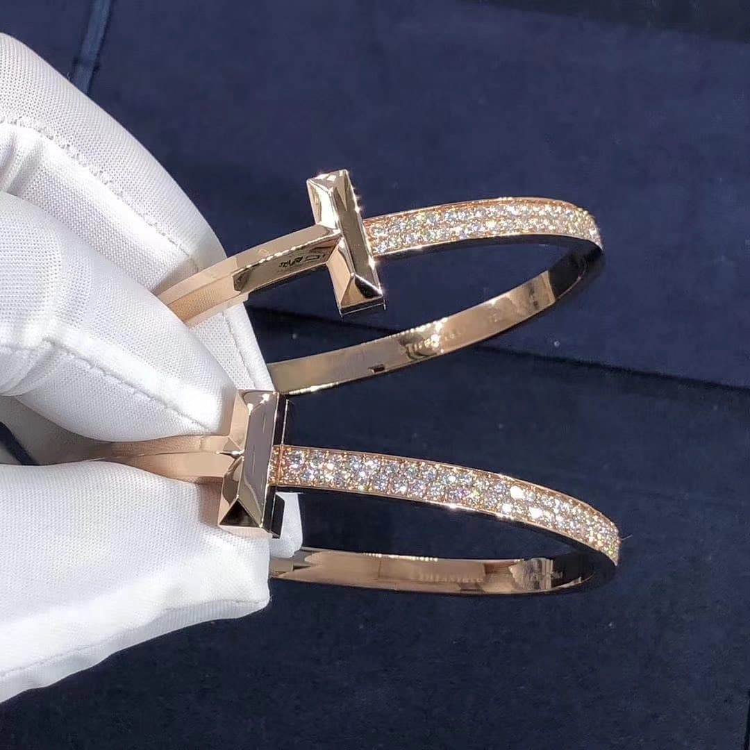 Браслет Tiffany T из золота, 2,18 ct 1