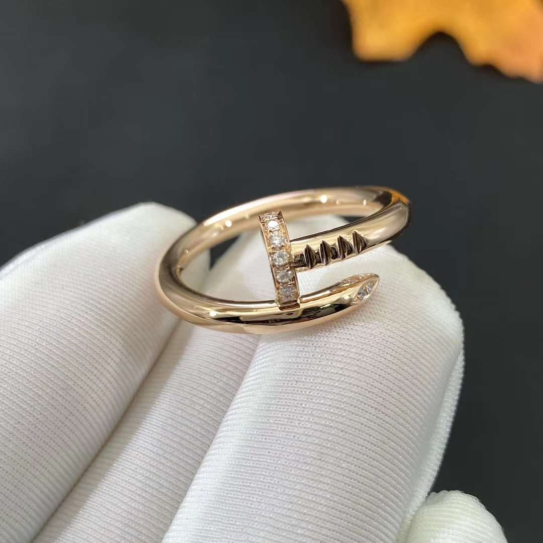 Кольцо Cartier Juste Un Clou с бриллиантами 0,14ct 1