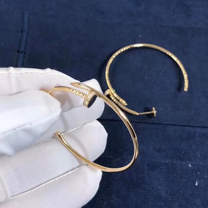 Серьги Cartier Juste un Clou желтое золото, бриллианты 3