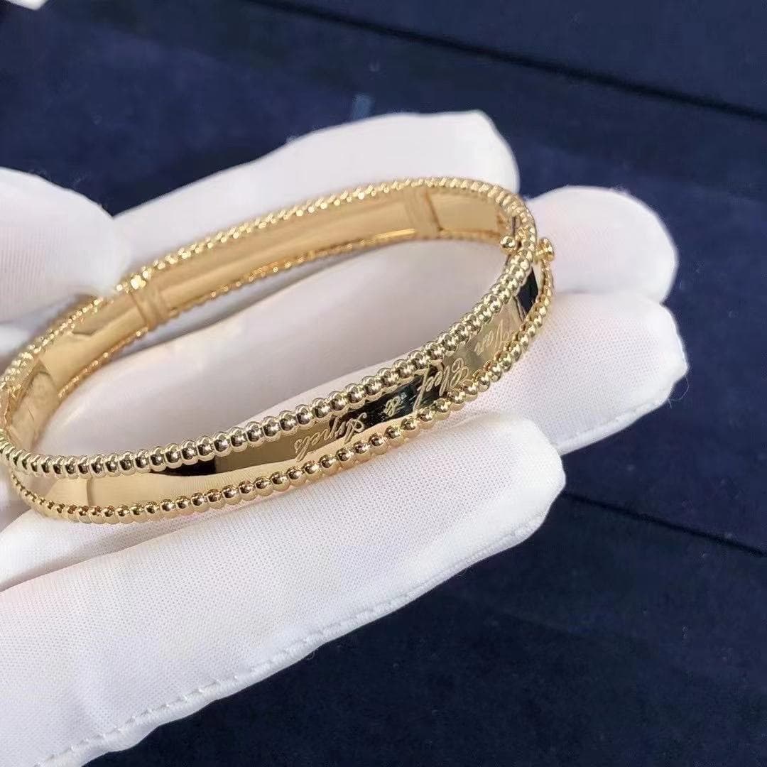 Браслет Van Cleef & Arpels Perlée желтое золото 4