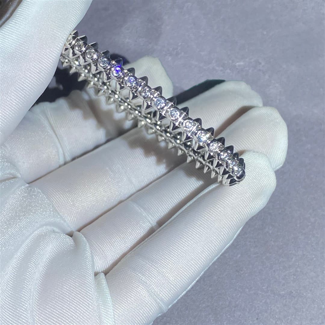 Браслет Cartier Clash De Cartier, белое золото, 1,54ct 4