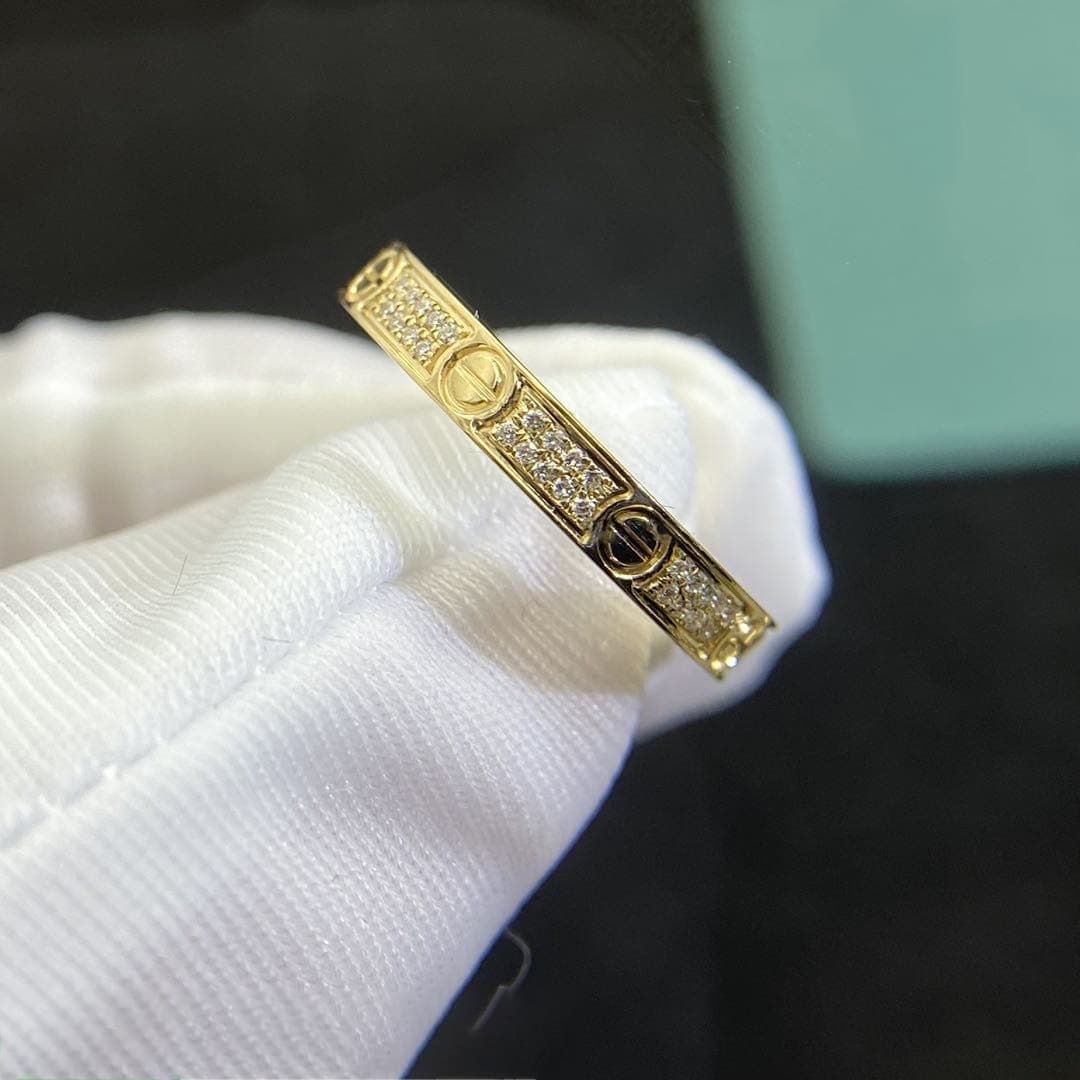 Кольцо Cartier Love, золото, 0,2ct 2