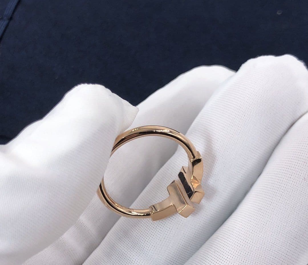 Кольцо Tiffany T из золота, 0,07 ct 1