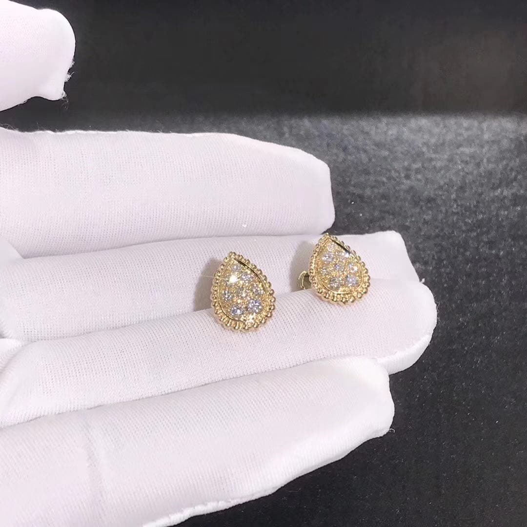 Серьги Boucheron Serpent Boheme бриллианты, желтое золото 6