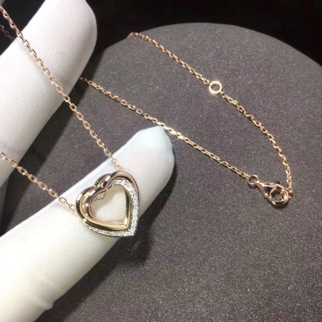 Колье Cartier Trinity из золота, 0,08ct 7