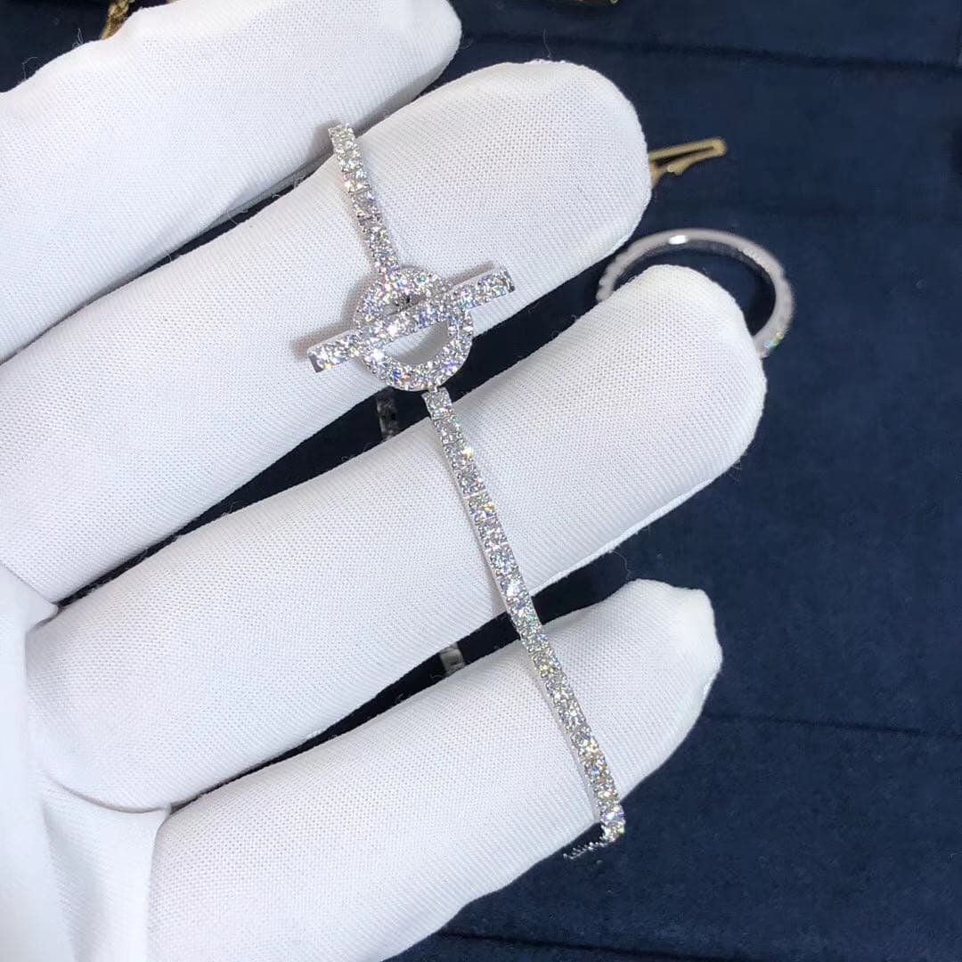 Браслет Hermes d’Ancre Diamond Finesse белое золото, бриллианты 5