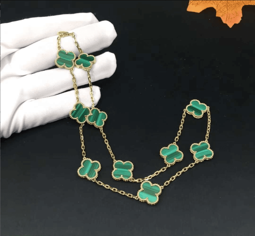 Колье Van Cleef & Arpels Butterfly, малахит