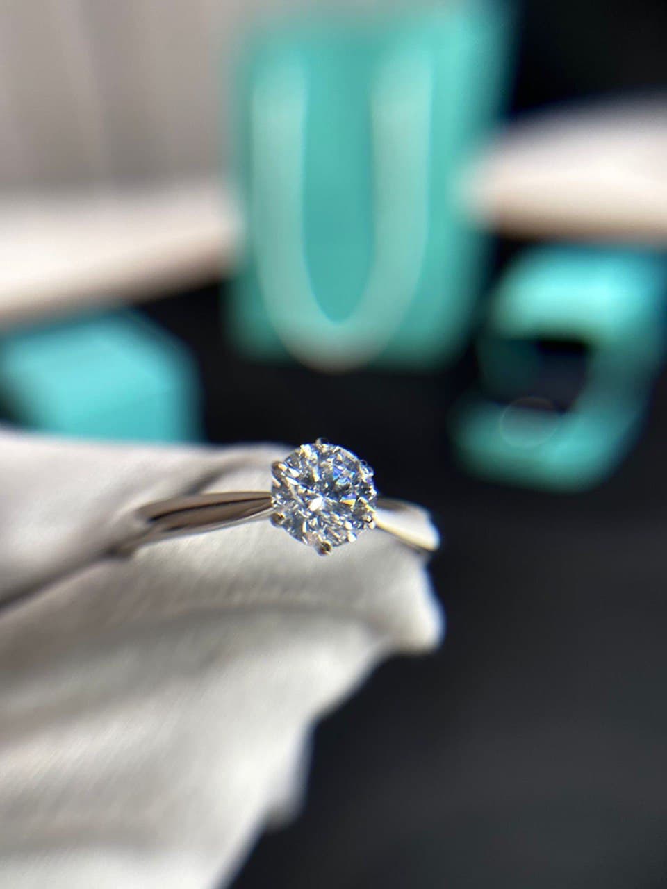 Кольцо Tiffany 0,50ct 4