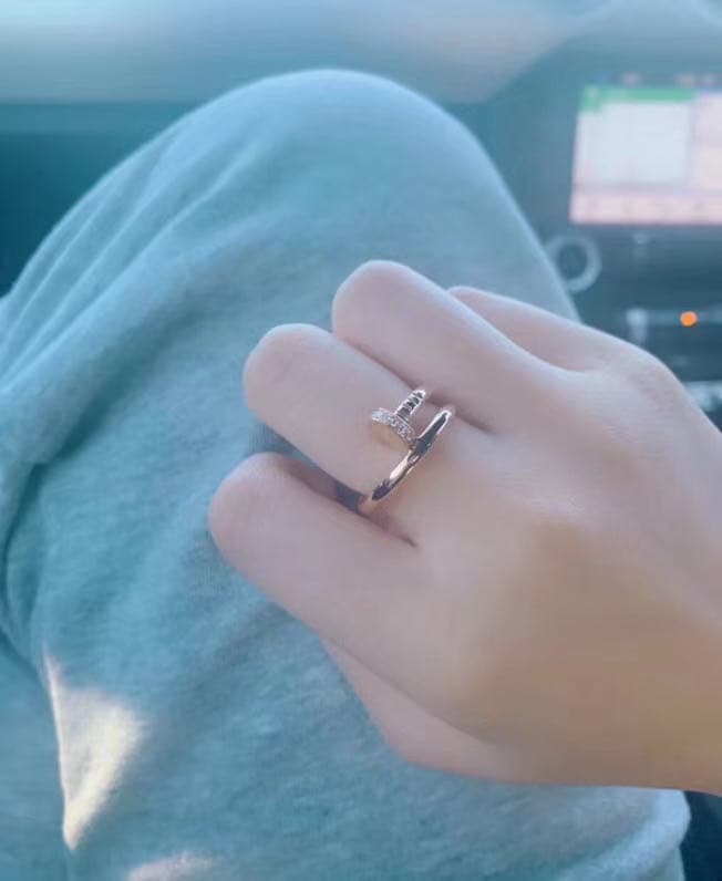 Кольцо Cartier Juste un Clou розовое золото, бриллианты 7