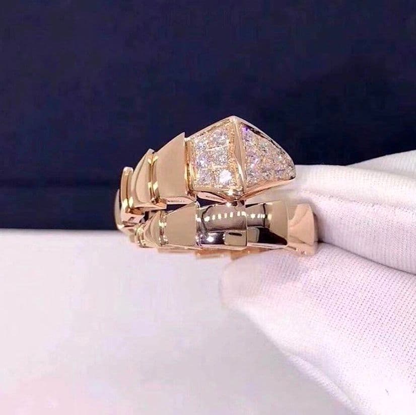 Кольцо Bvlgari Serpenti Viper 0,53 ct