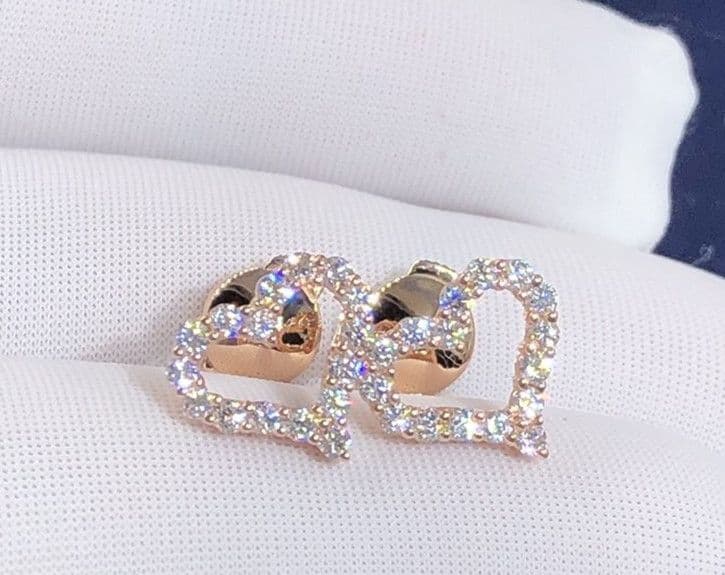 Серьги в виде сердечек Tiffany 1