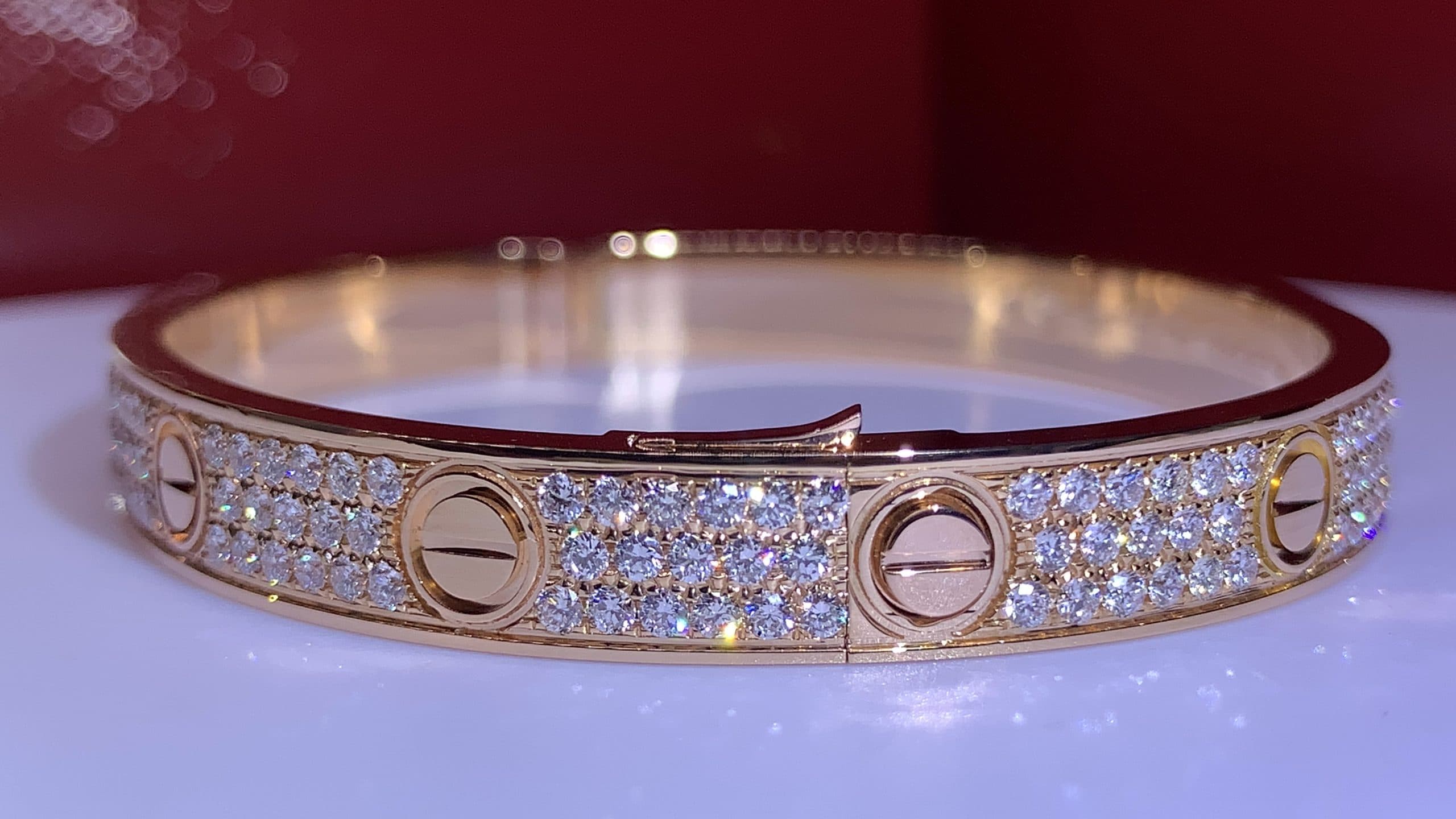 Браслет Cartier Love, бриллианты 2,2ct 3
