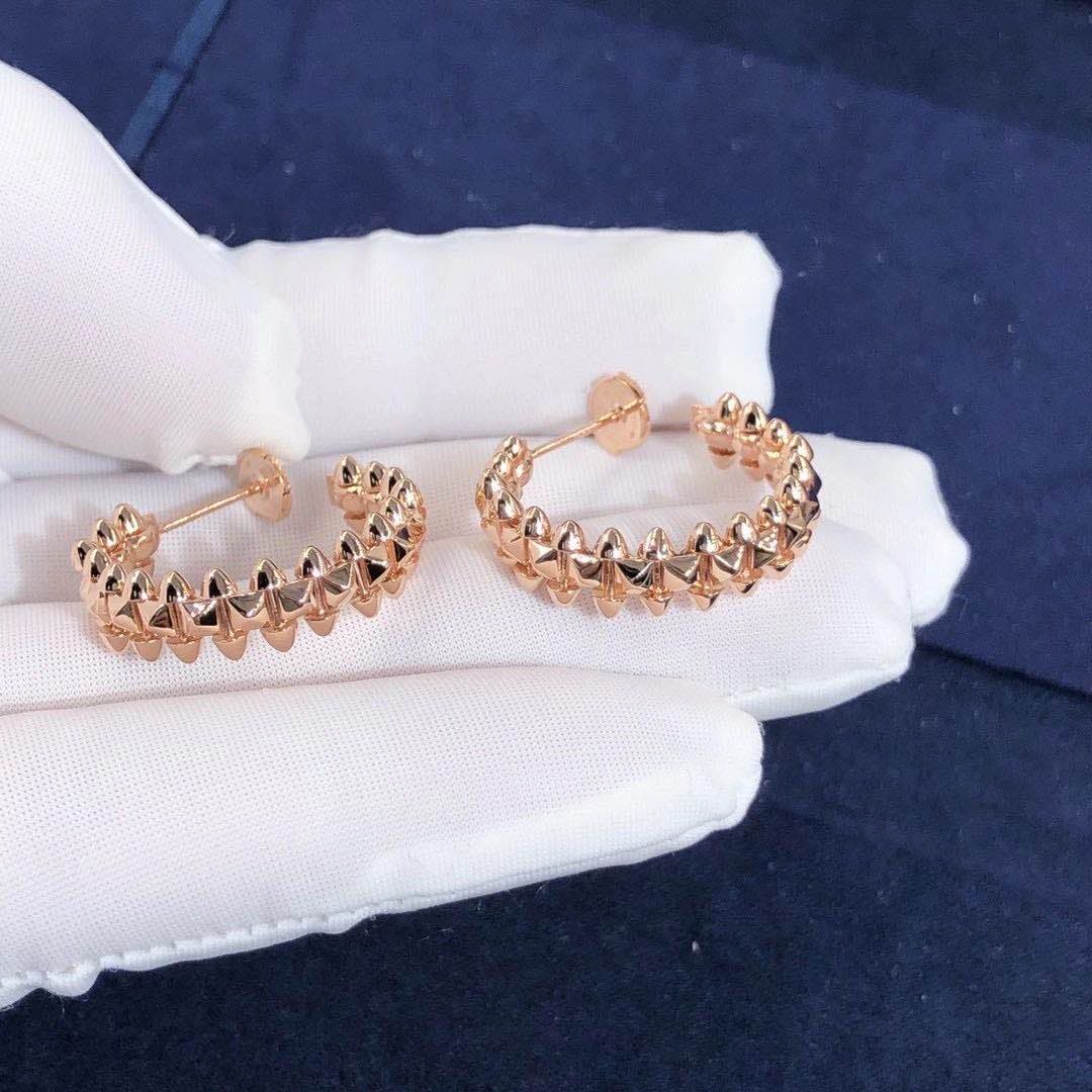 Серьги Clash de Cartier розовое золото 4
