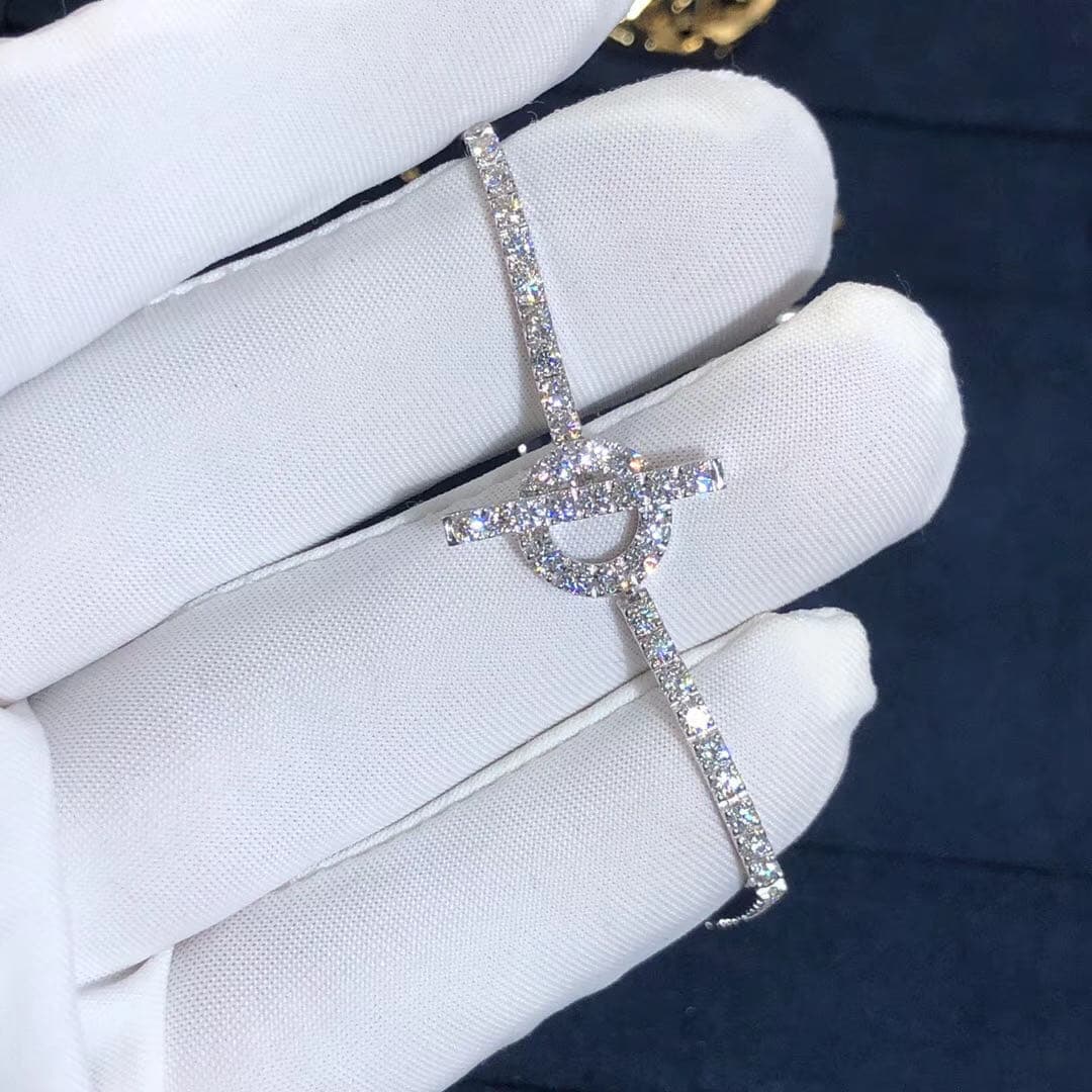 Браслет Hermes d’Ancre Diamond Finesse белое золото, бриллианты 4