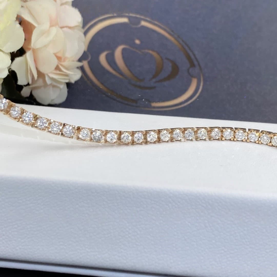 Браслет Cartier Essential Lines, розовое золото, 3,25ct 4