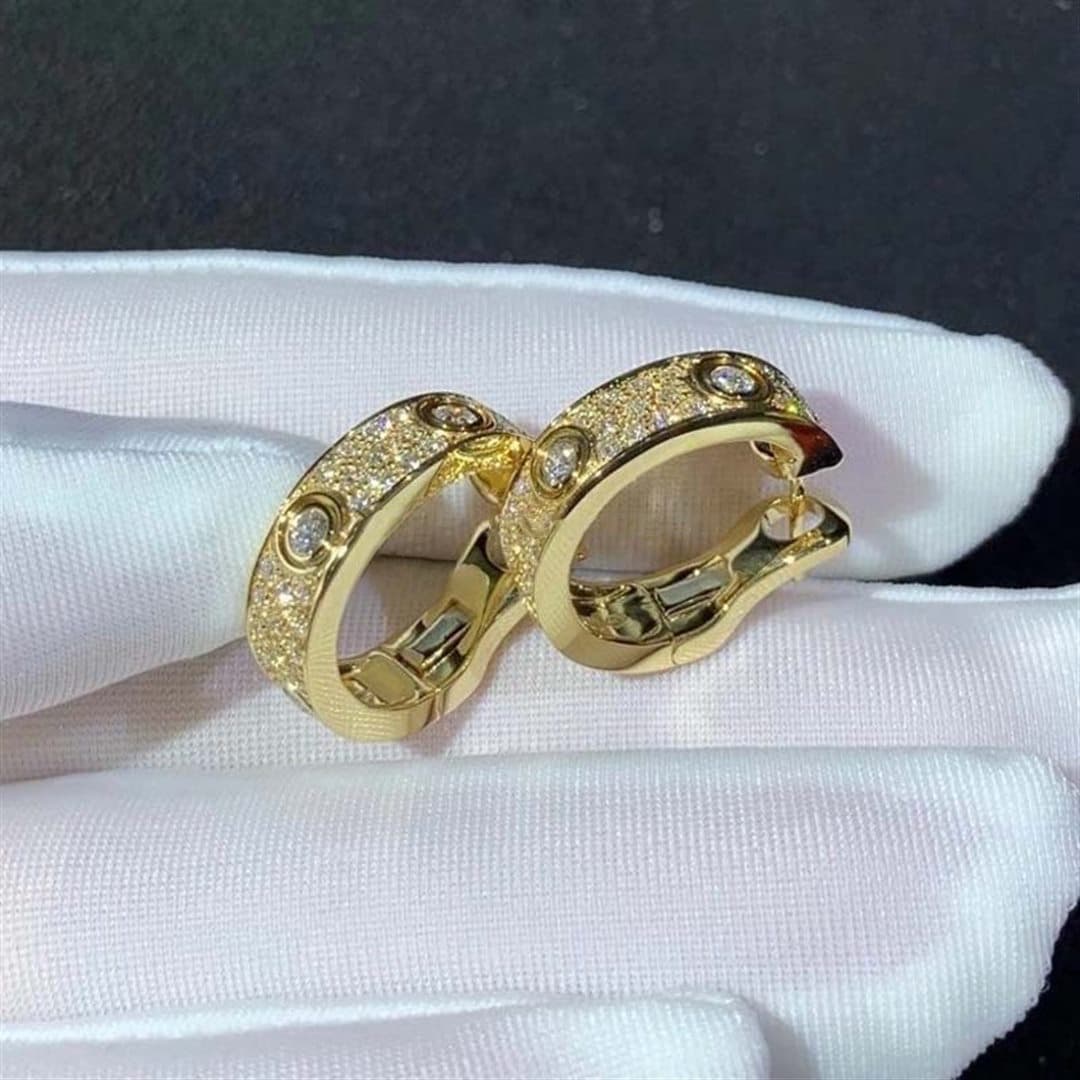 Серьги Cartier Love Hoop 3