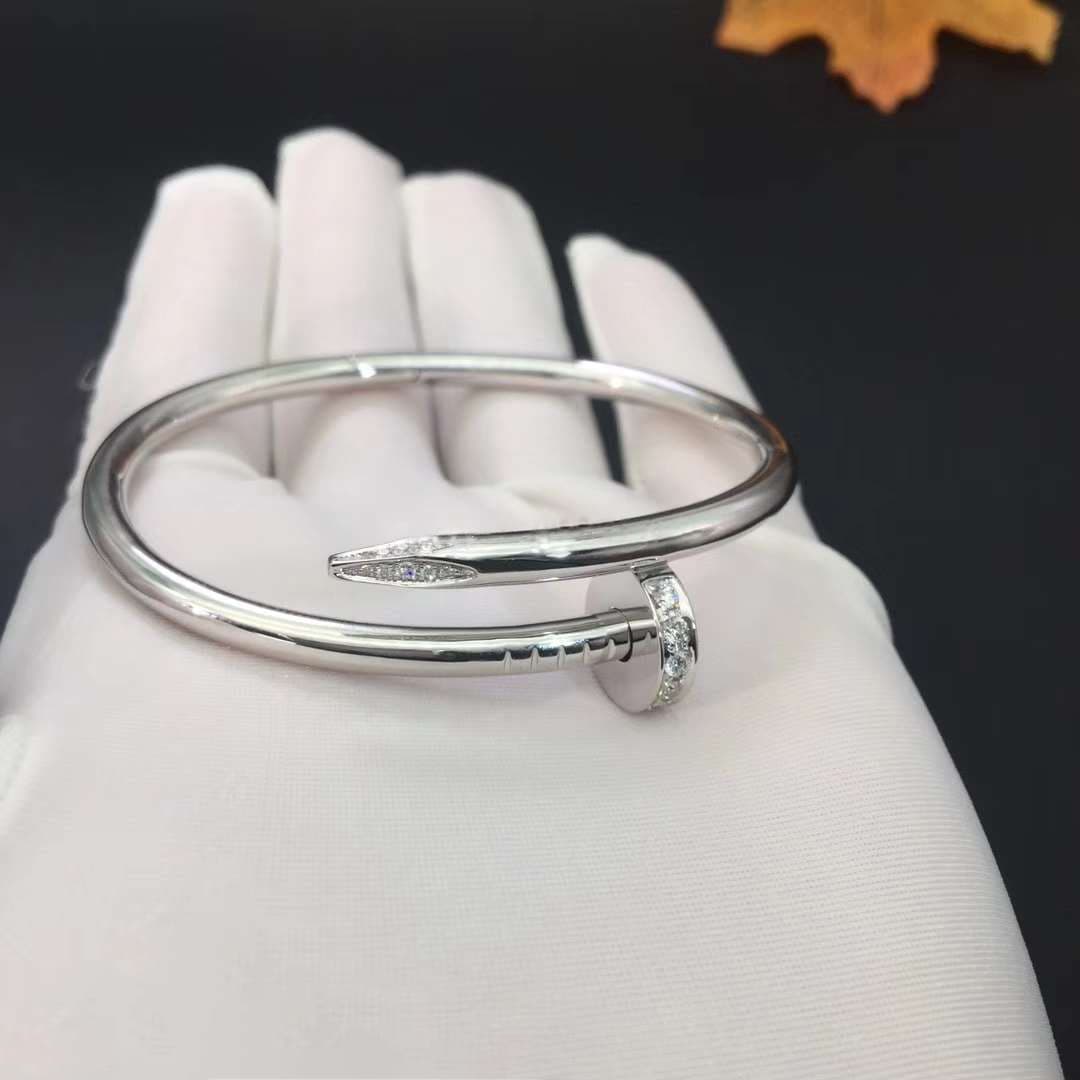 Браслет Cartier Juste un Clou из белого золота, 0,59ct 4