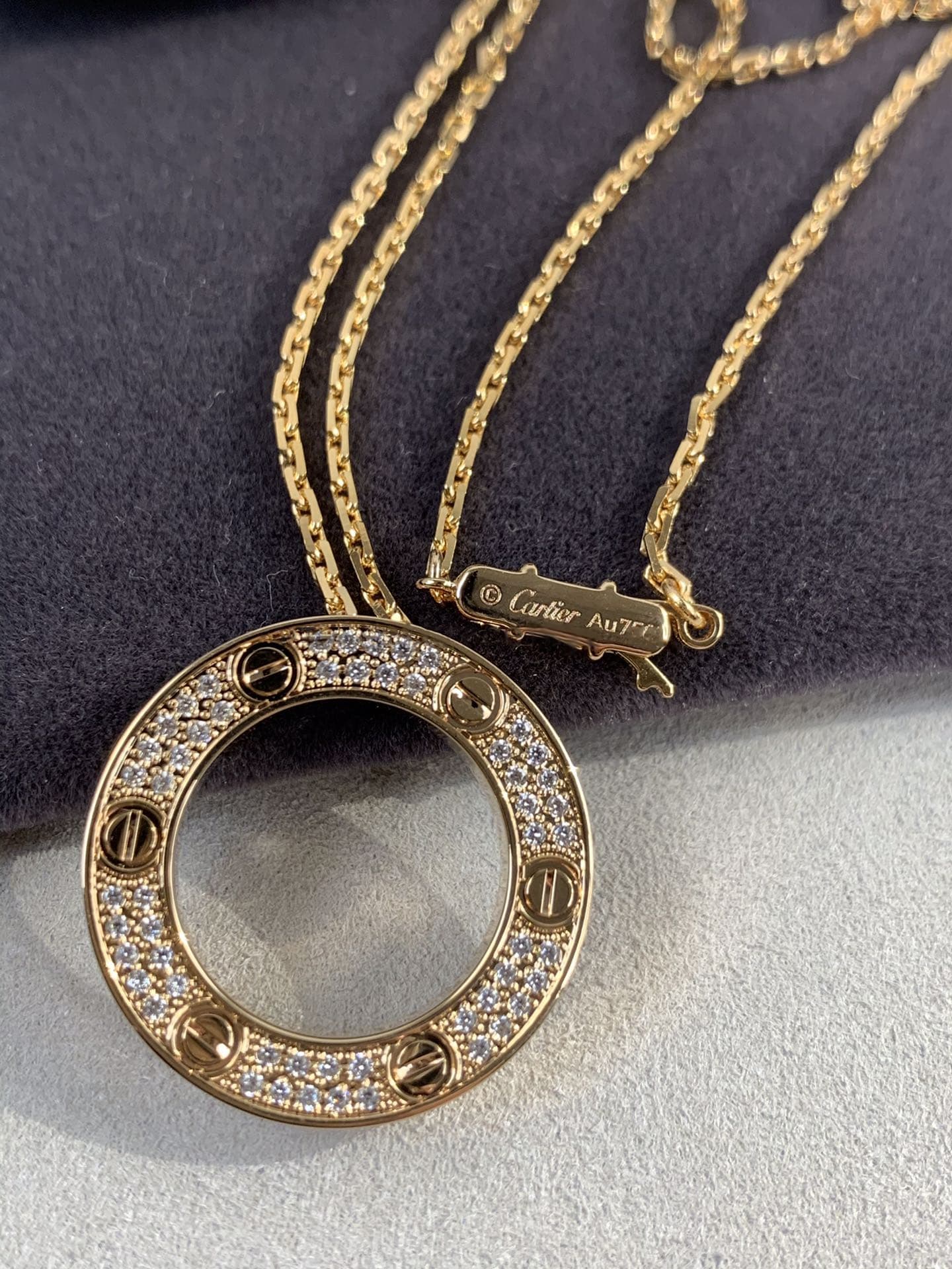 Колье Cartier Love, розовое золото