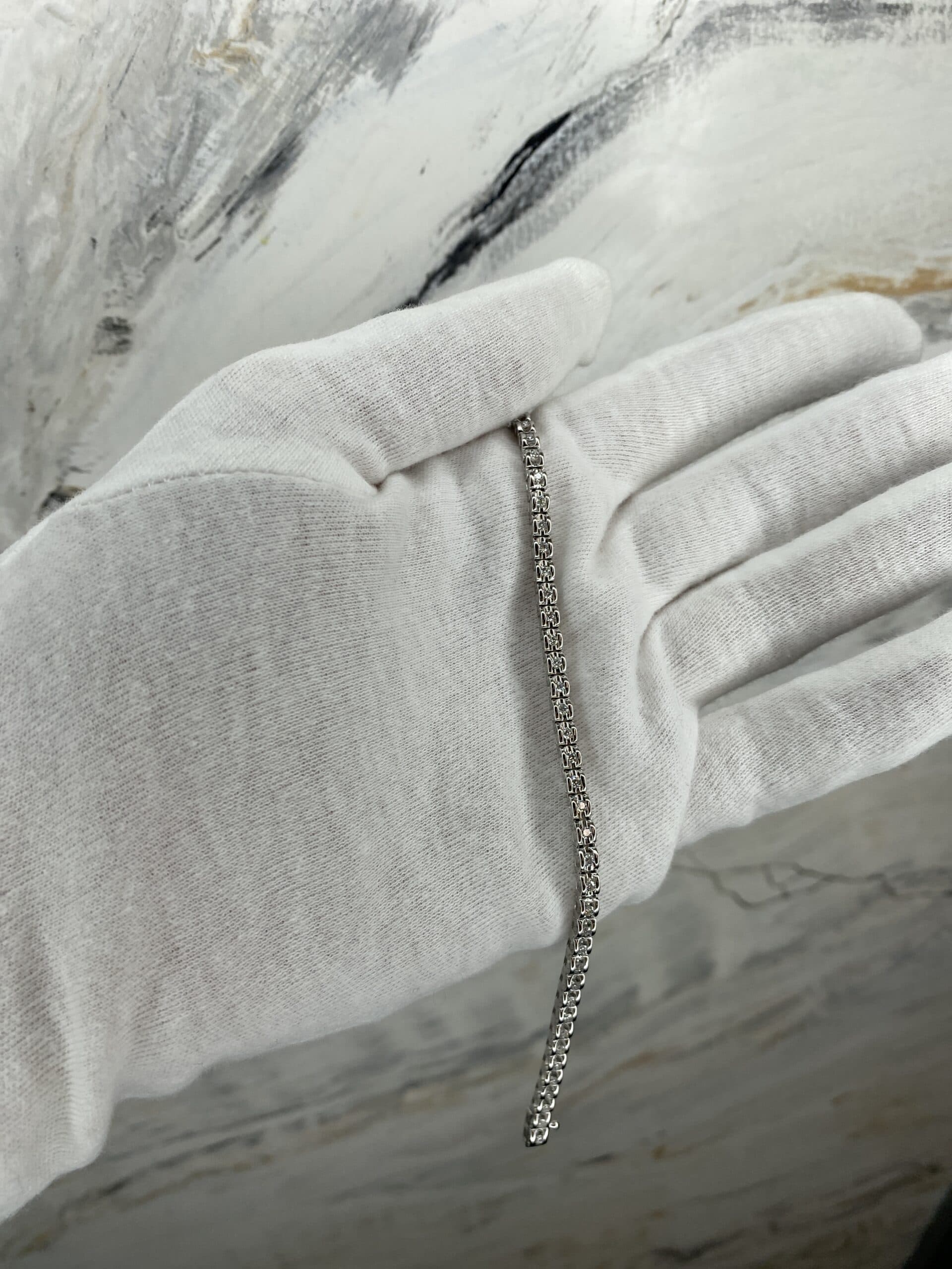 Теннисный браслет Cartier с бриллиантами, 0,97ct 2