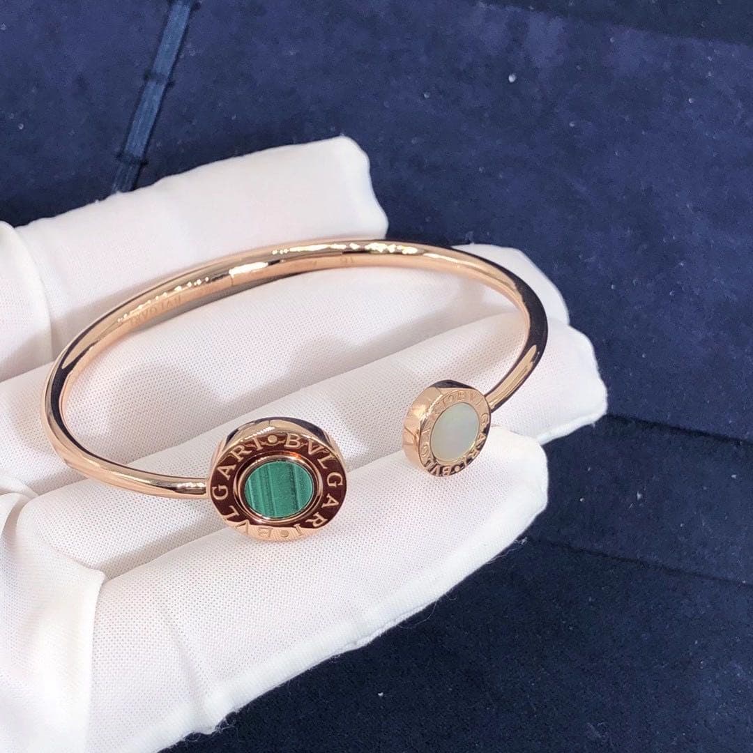 Браслет Bvlgari перламутр, малахит 1