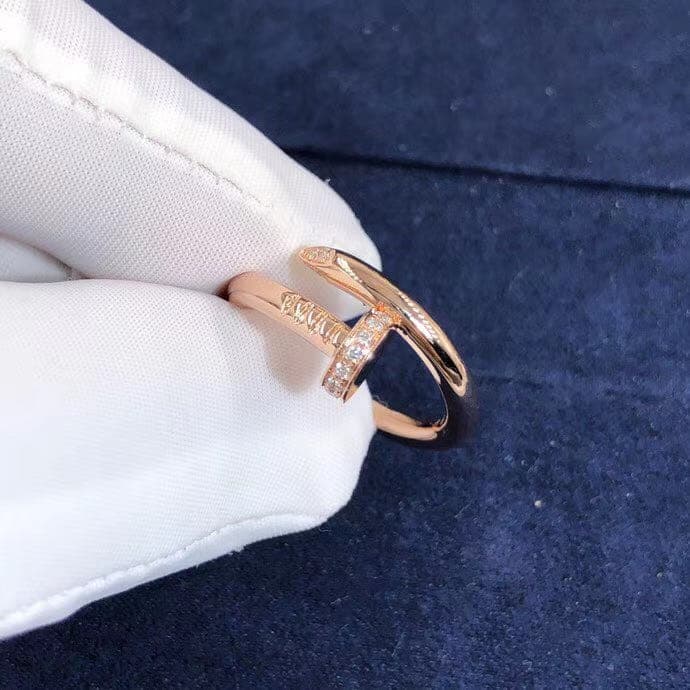 Кольцо Cartier Juste un Clou розовое золото, бриллианты 4