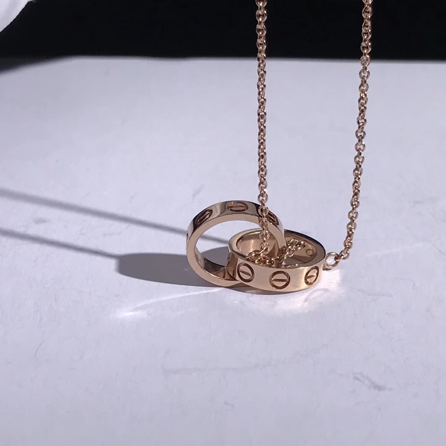Подвеска Cartier Love розовое золото 4